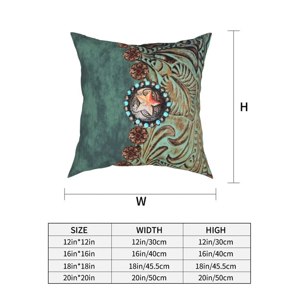 Western Country Square Pillowcase