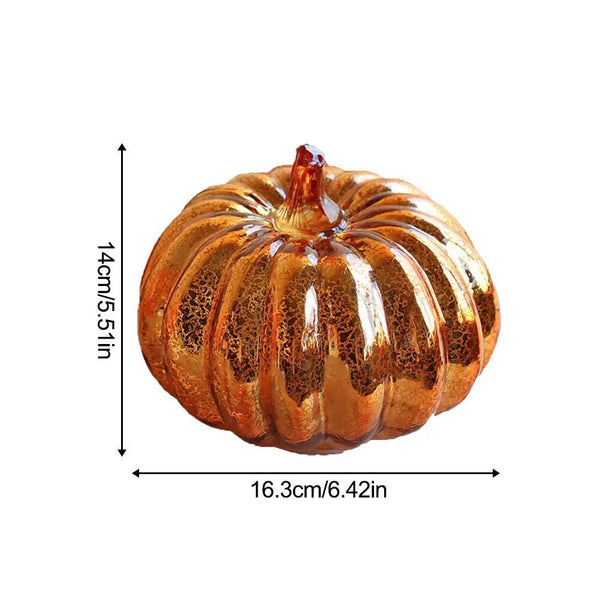 Glass Luminous Pumpkin Lamp With Timer - jenshomeandgardendecor