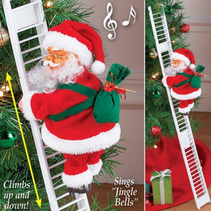 Musical Climbing Santa - jenshomeandgardendecor