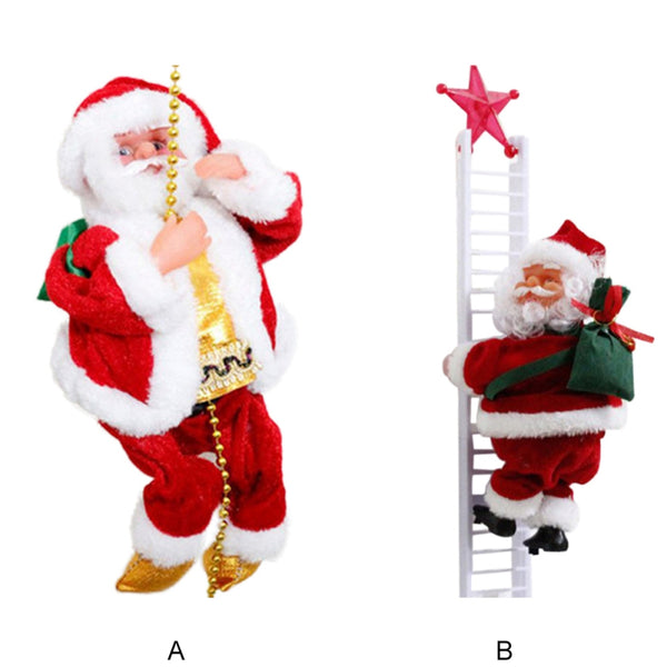 Musical Climbing Santa - jenshomeandgardendecor