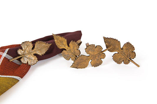 Autumn Leaf Napkin Ring - jenshomeandgardendecor