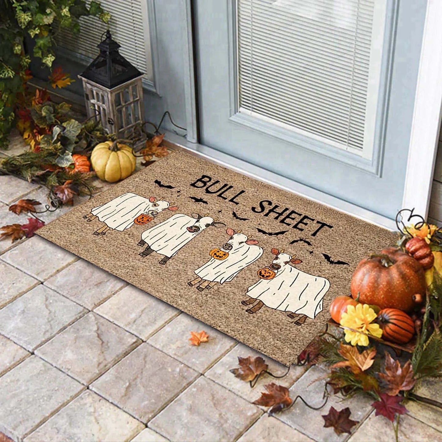 Funny BULL SHEET Cow Floor Mat Halloween Decoration