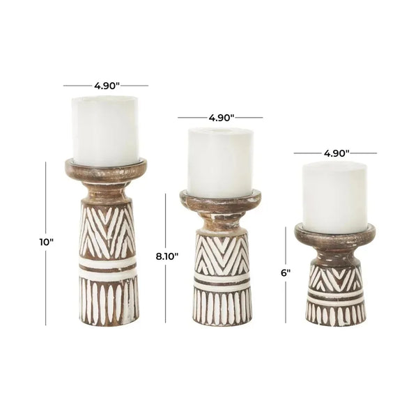 Candle Holders Set of 3 - jenshomeandgardendecor