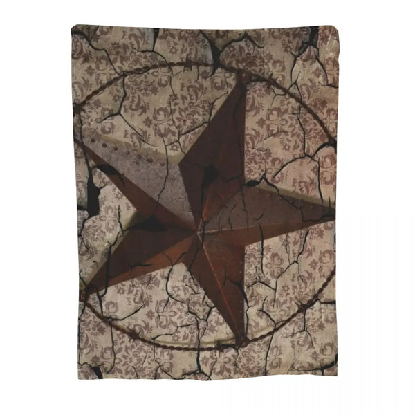 Western Barn Star Throw Blanket