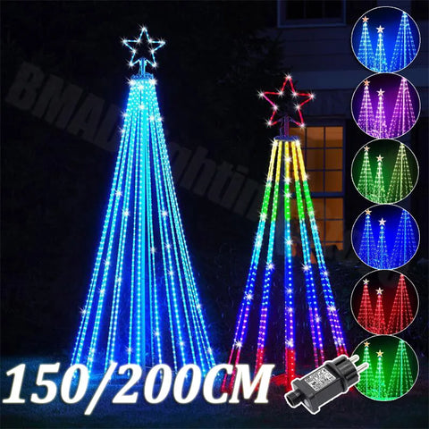 Animated Lightshow Cone Christmas Tree Led String Lights