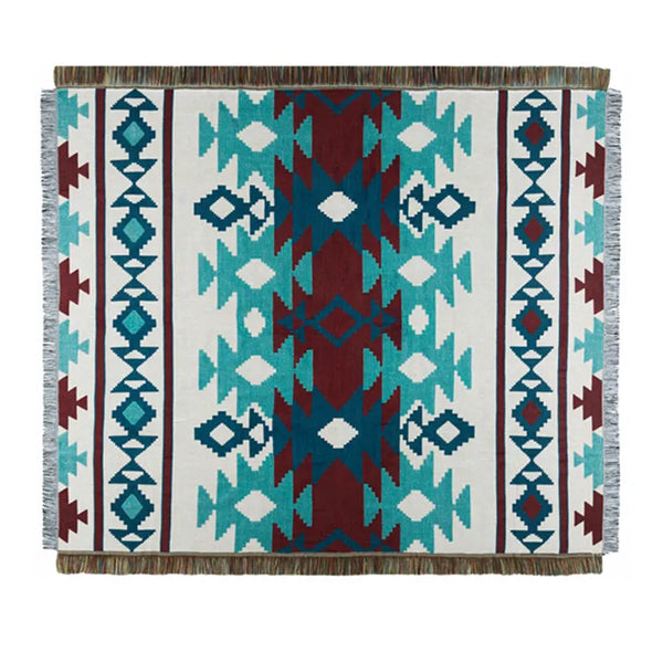 Bohemian Knit Throw - jenshomeandgardendecor