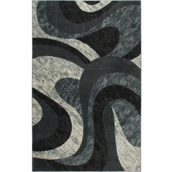 Abstract Area Rug, Gray, 7'10"x10'2" - jenshomeandgardendecor