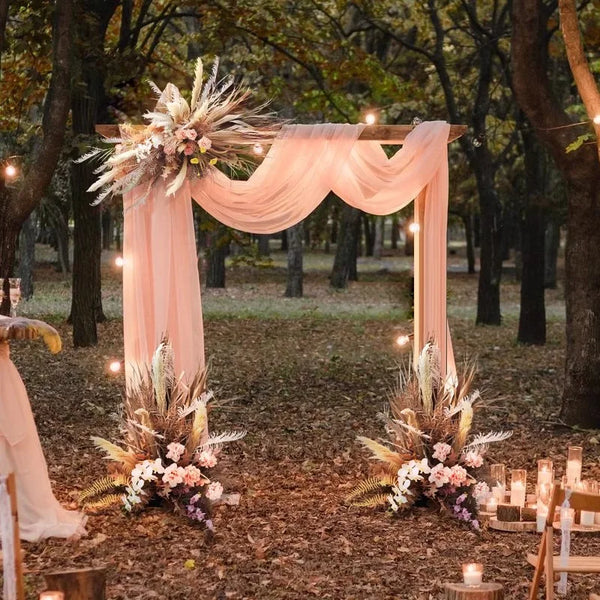 Luxury Natural Dried Pampas Grass Wedding Arch Decor