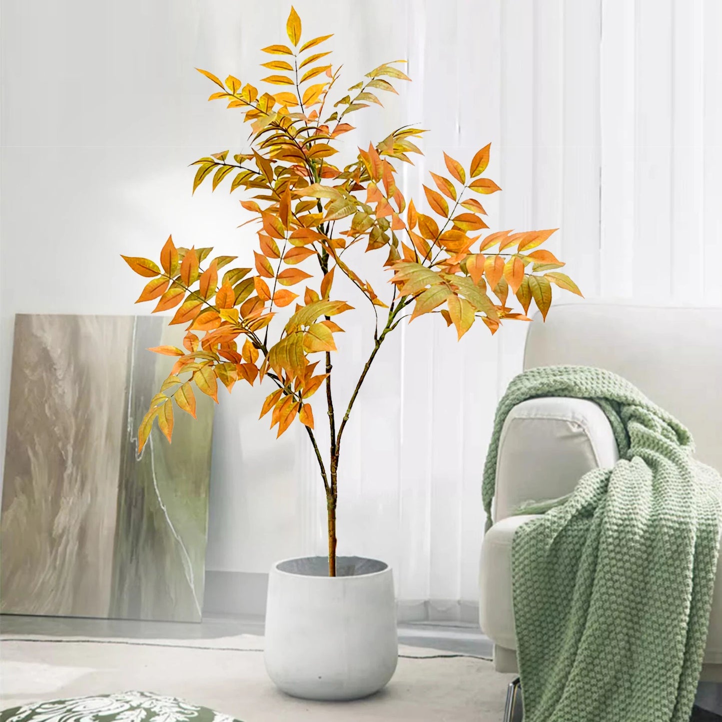 Artificial  Sumac Autumn Leaves Ficus 120cm (47.2 in)