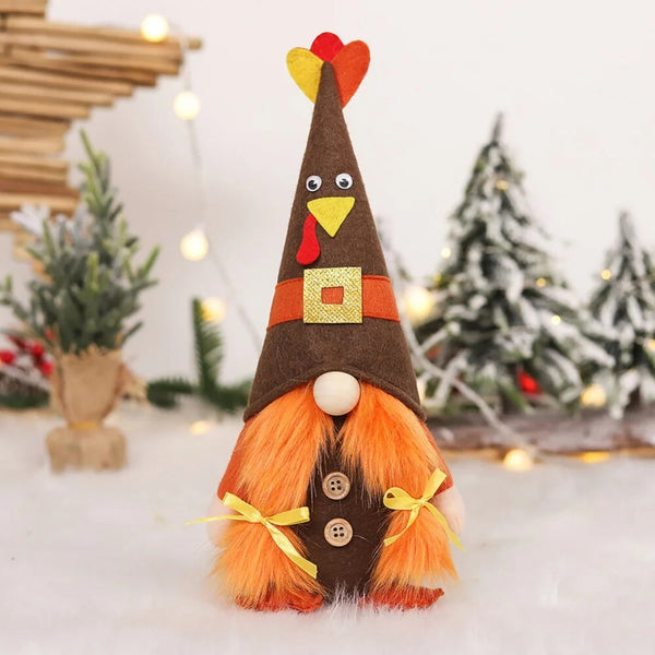 Thanksgiving Turkey Doll Decoration - jenshomeandgardendecor