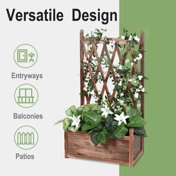 Wooden Raised Plant Vegetable Bed