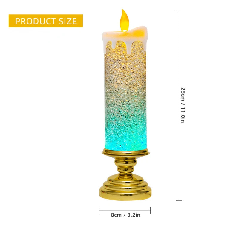 Fantasy LED 7-color Gradient Crystal Electronic Candle