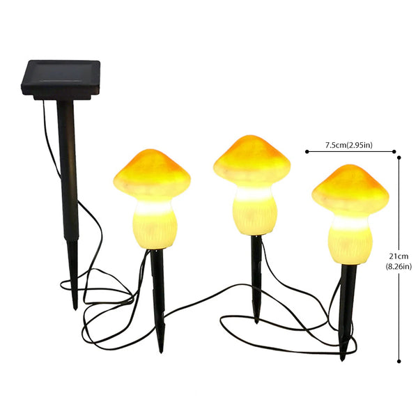 3/8/10pcs LED Solar Mushroom Light - jenshomeandgardendecor