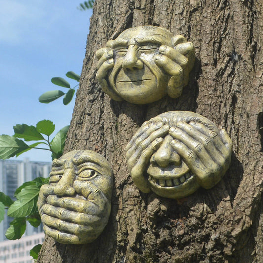 See Hear Speak No Evil Gargoyles - jenshomeandgardendecor