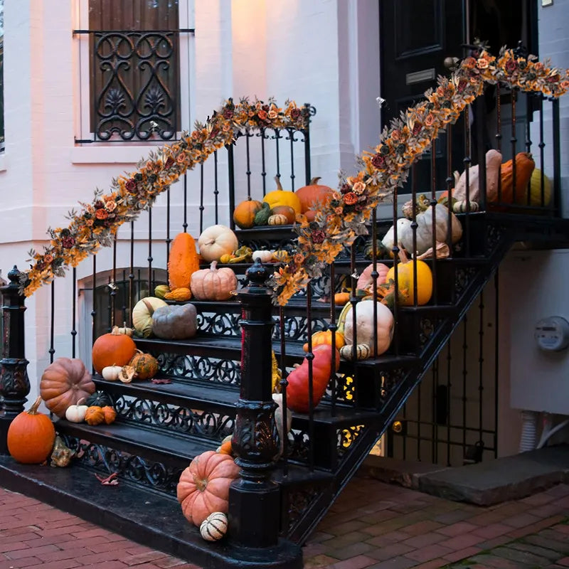 Artificial Maple Vine Leaves Garland - jenshomeandgardendecor