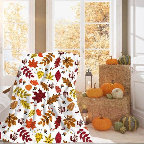 Autumn Attire Throw Blanket - jenshomeandgardendecor