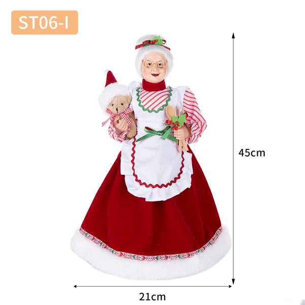 45CM Mrs. Santa Claus Christmas Tree Topper