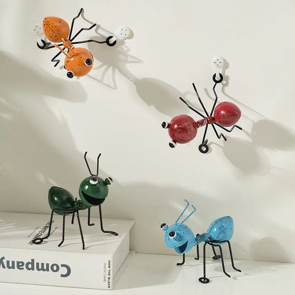 3D Metal Ants Garden Ornaments