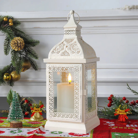 Metal Candle Lantern - jenshomeandgardendecor