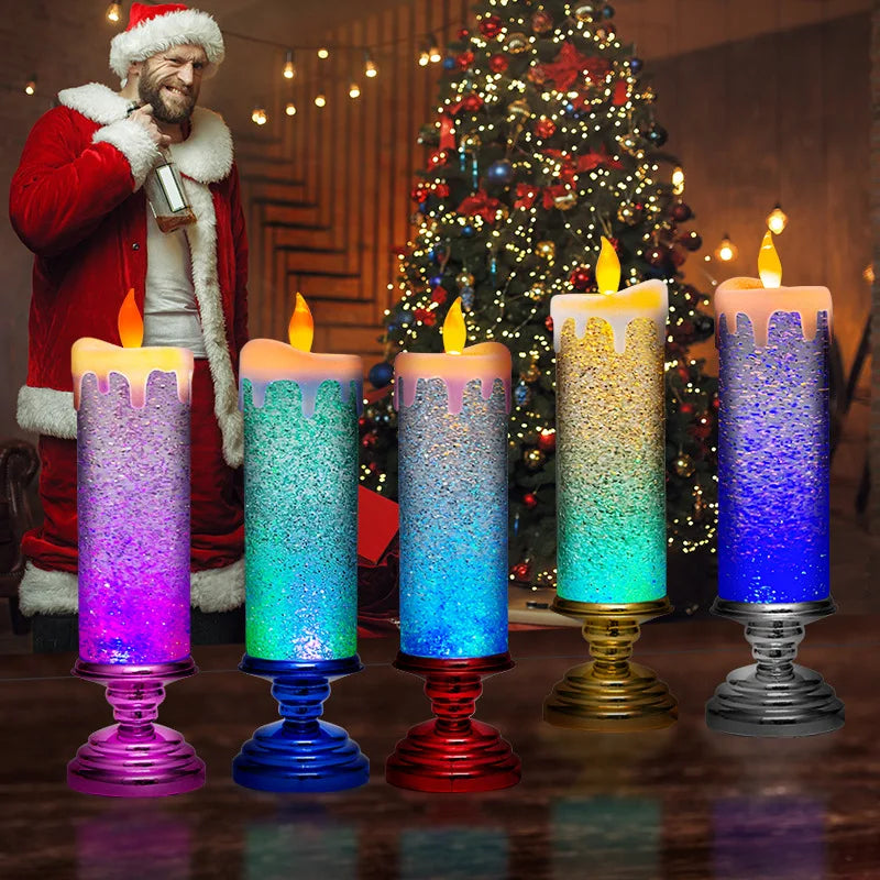 Fantasy LED 7-color Gradient Crystal Electronic Candle