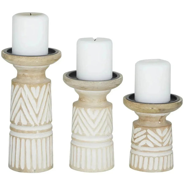 Candle Holders Set of 3 - jenshomeandgardendecor