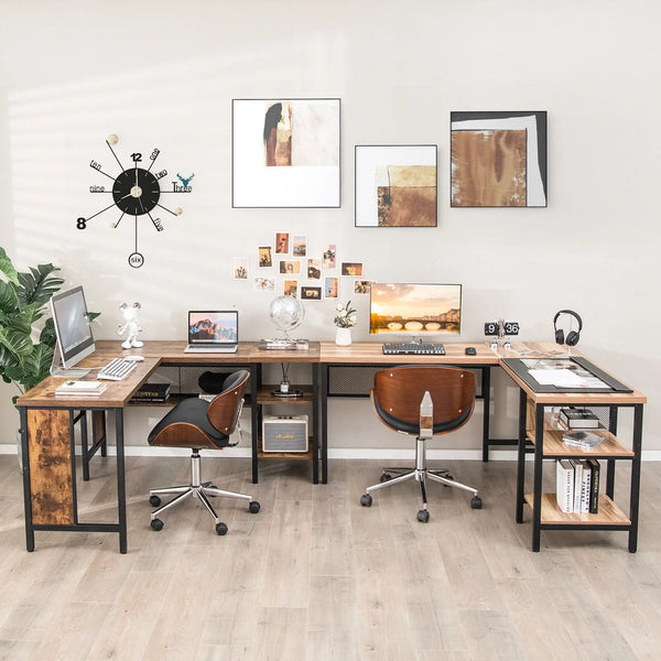 L-Shaped Corner Computer Desk - jenshomeandgardendecor