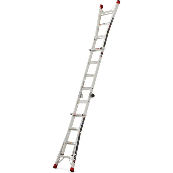 Lift Ladders LLMP-18 18-ft. Reach Aluminum Multi-Position Ladder, 375-lb. Weight Capacity - jenshomeandgardendecor