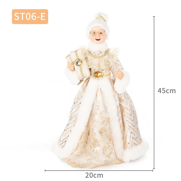 45CM Mrs. Santa Claus Christmas Tree Topper