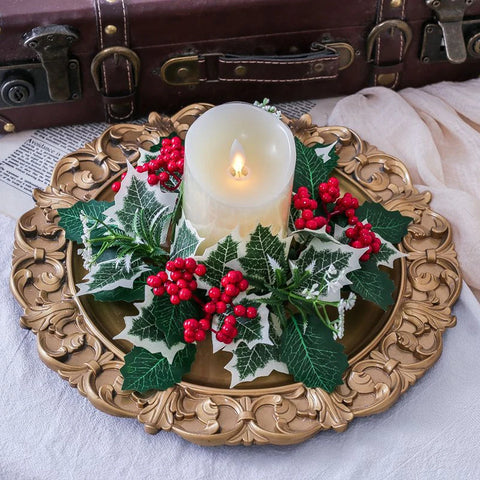 Christmas Candlestick Wreath