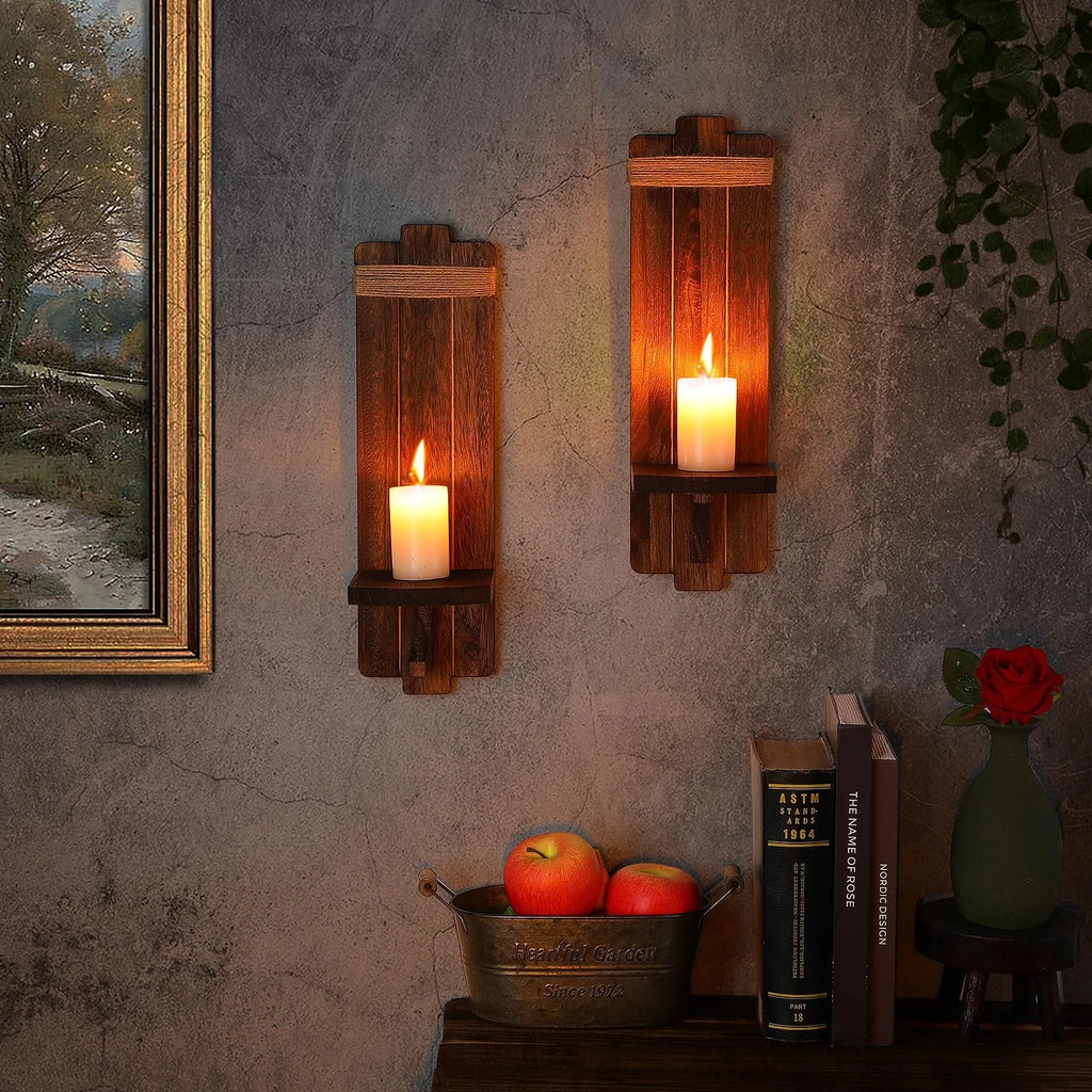 Vintage Wall Candle Sconces 2pcs