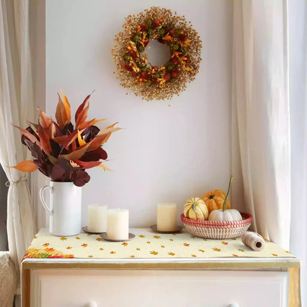 Fall Style Table Runner - jenshomeandgardendecor