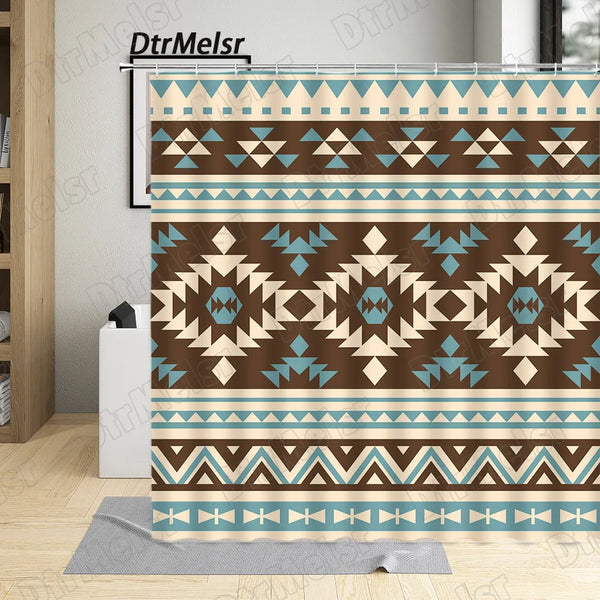 Creative Aztec Shower Curtains