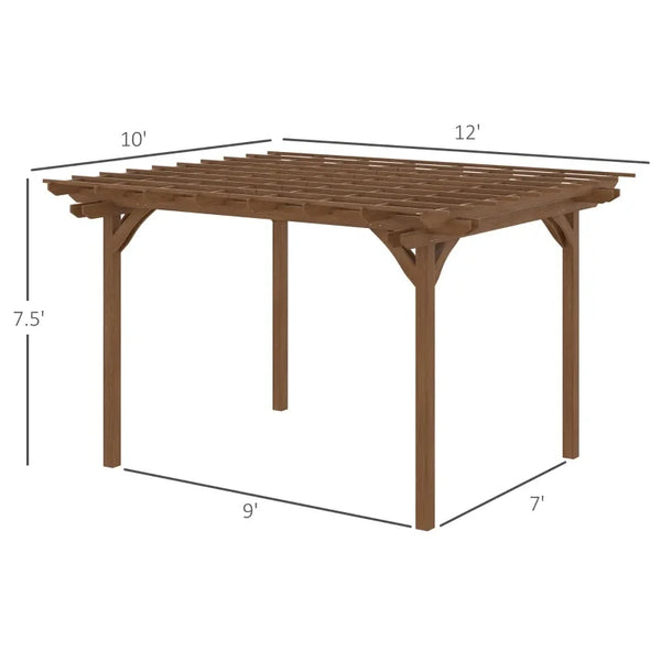 12' x 10' Outdoor Pergola