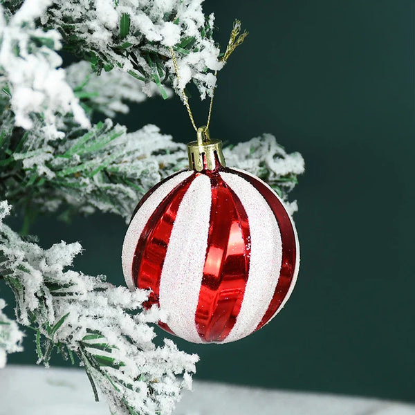 14pcs Christmas Red White Candy Cane Ornaments