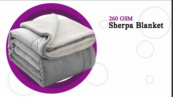 Large Sherpa Fleece Blanket