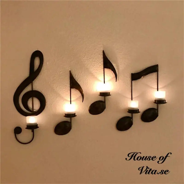 4pcs Music Note Candle Holder - jenshomeandgardendecor