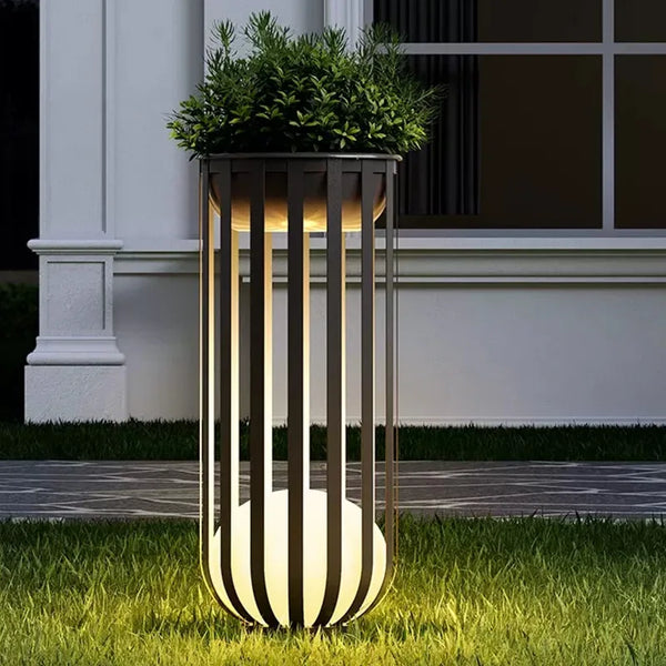 Outdoor Waterproof LED Lawn Light Potted Plant Flower Decoration