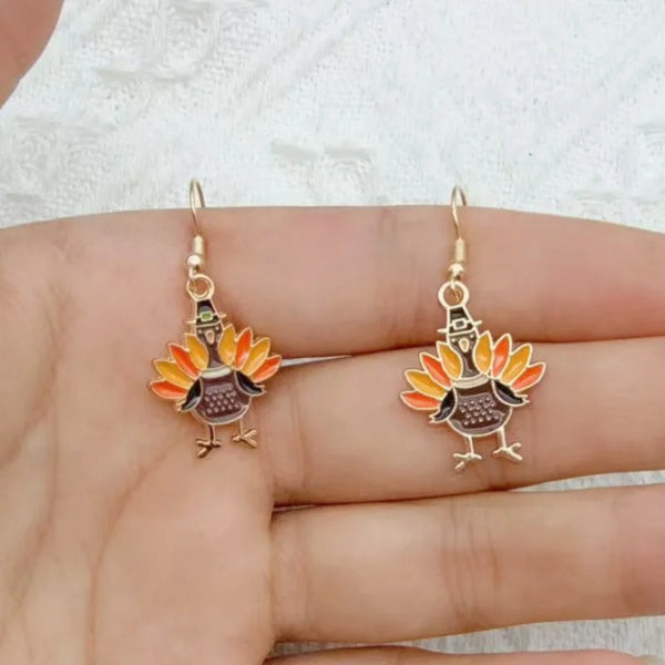 Thanksgiving Turkey Earrings