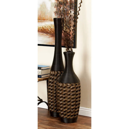 48-Inch Vase Tall Rattan Fiber - jenshomeandgardendecor