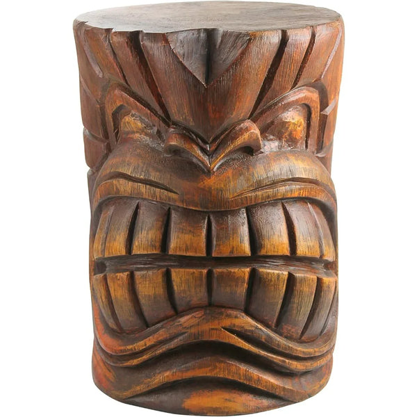 Outdoor Side Table Statue Grande Tiki Spirit Face