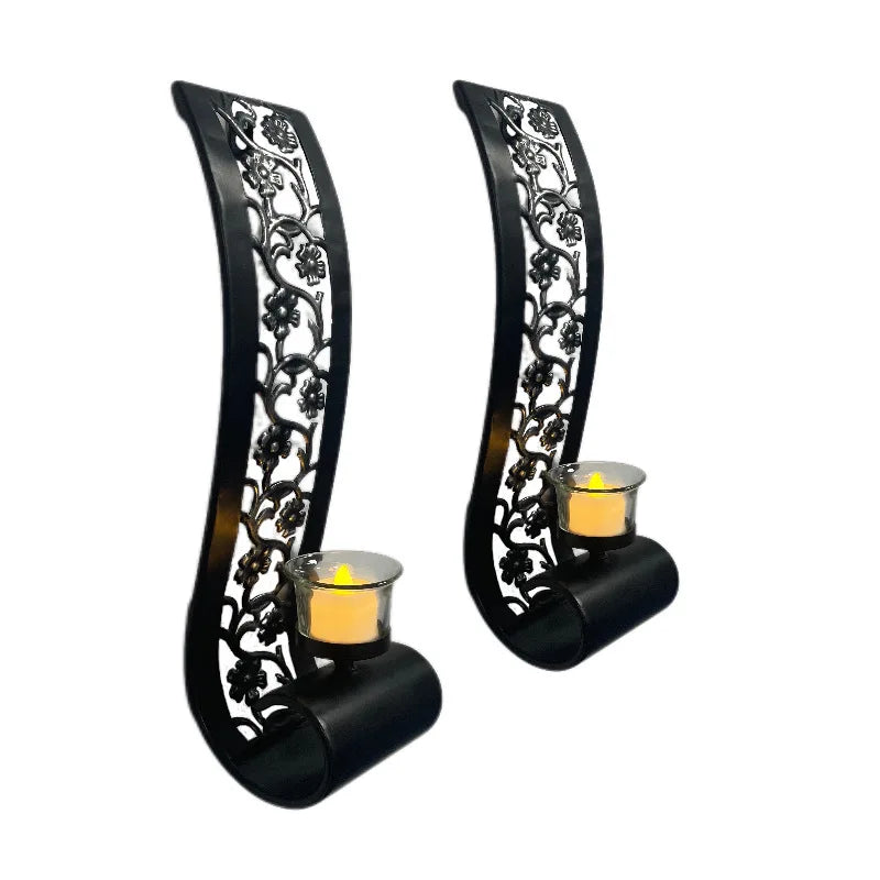 Wall Sconce with Tea Light Candle Holder