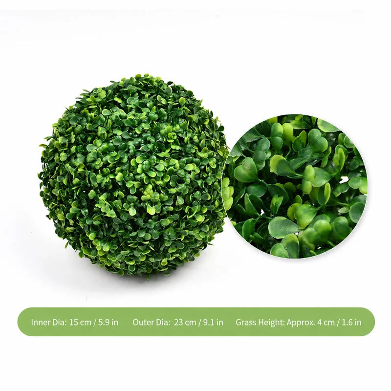 10-28cm Artificial Grass Topiary Balls