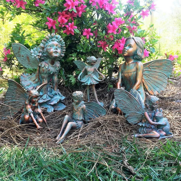 Rebecca Fairy in Bronze 12"H - jenshomeandgardendecor