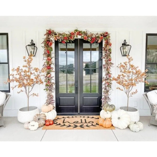 6’ Autumn Eucalyptus Fall Artificial Tree Home Garden Office Decor.