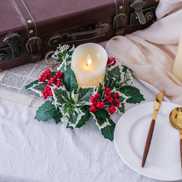 Christmas Candlestick Wreath