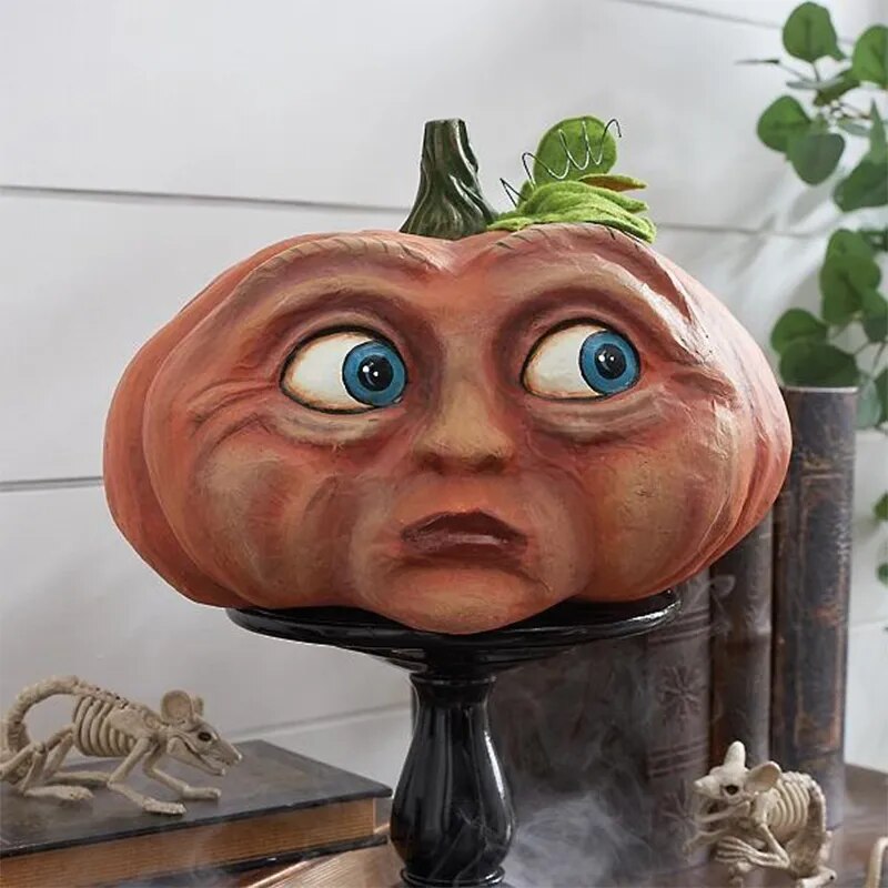 Halloween Expressive Face Pumpkin Decor - jenshomeandgardendecor