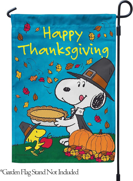 PEANUTS®, Happy Thanksgiving – Garden Flag ;, Officially Licensed PEANUTS®