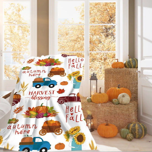 Autumn Attire Throw Blanket - jenshomeandgardendecor