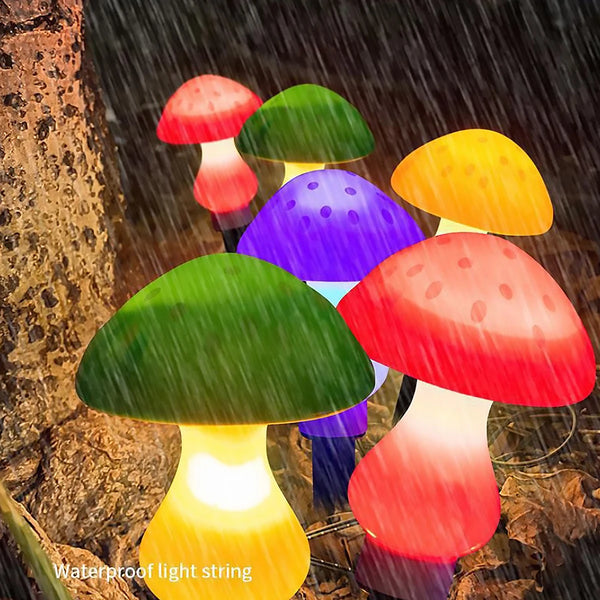 3/8/10pcs LED Solar Mushroom Light - jenshomeandgardendecor