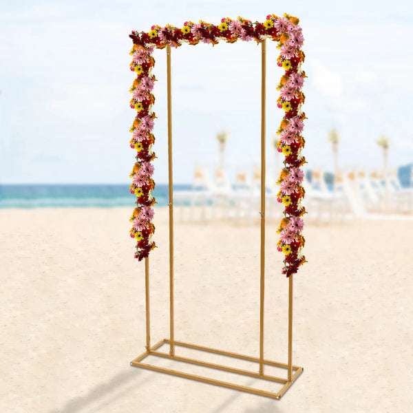 New 6.56ft Wedding Backdrop Stand Garden Metal Frame - jenshomeandgardendecor